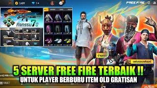 5 REKOMENDASI SERVER FF TERBAIK BUAT SUNTIK ITEM OLD PAKAI GOLD & BANYAK EVENT TERBARU