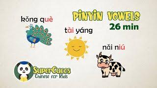 学中文-拼音韵母  Learn Chinese for kids - Pronunciation Pinyin - Vowels  Aprender Chino