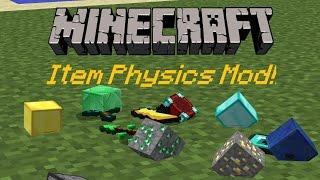 Minecraft 1.11.2  Item Physics Mod  Mod Review