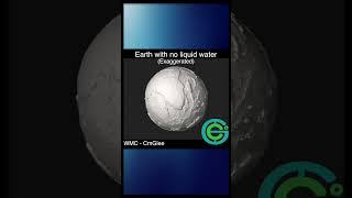 Exaggerated STL-Model of Earth with no liquid water