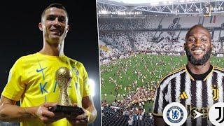 Juventus fans storm pitch to protest against Lukaku Fans joke Cristianos World Cup trophy