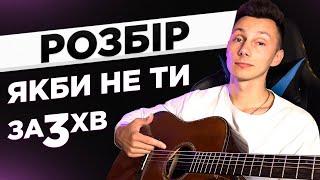Як грати Максим Бородін - Якби не ти на гітарі БЕЗ баре Розбір VovaArt
