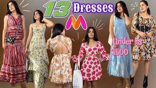 “HUGE” Myntra Summer Short & Long Dresses Haul Myntra Dresses Haul Under rs 1500 Rajveerpunni