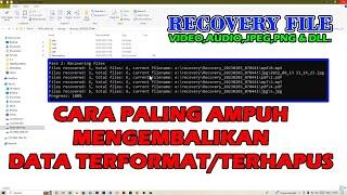 Mengembalikan DataFile yang TerhapusTerformat diFlashdiskHardisk & MMCTerbukti 100% Berhasil