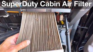 2019-2022 Ford F250 Super duty How to locate and replace Cabin Air Filter  F350 2018