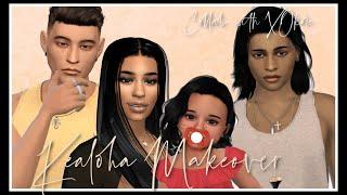 Kealoha Family Makeover COLLAB WITH @xoKORE    Sims 4 CAS + CC Folder & Family Download