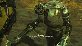 Me and Codsworth Have A Heart To Heart While a Deathclaw Waits Patiently