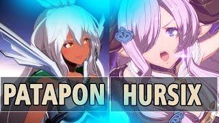 GBVSRPatapon Zooey Vs Hursix Narmaya High Level Gameplay.