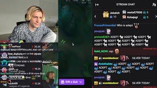 xQc reads Forsens Chat...