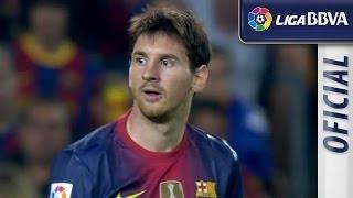 El Clásico 20122013 Gran carrera por la banda de Leo Messi