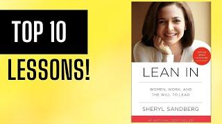 Top 10 Lessons Lean In Women Work and the Will to Lead by Sheryl Sandberg  Summary