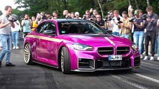 INSANE BMWs leaving Bimmerfest 2024- 800HP M6 F13 MH2 GTR M5 E60 M3 E92 M3 Touring M140 E36..