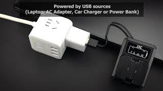 JJC DCH Series USB Dual Battery Charger for RicohCanonFujifilmNikonSonyPanasonicOlympus