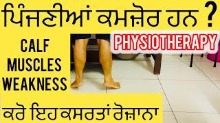 ਪਿੰਜਣੀਆਂ ਕਮਜ਼ੋਰ ਹਨ ਤਾਂ ਕਰੋ ਇਹ ਕਸਰਤਾਂ ?? Calf Muscles Strengthening Exercises ਖੱਲੀਆਂ ਪੈ ਰਹੀਆਂ ਹਨ ???