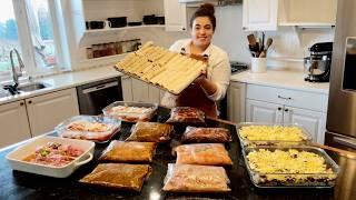 Filling My Freezer with 22 Scratch Made Freezer Meals  EASY and Delicious Lunches and Dinners