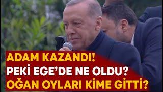 Erdoğan kazandı.. Egede Sinan Oğan oyları kime gitti?