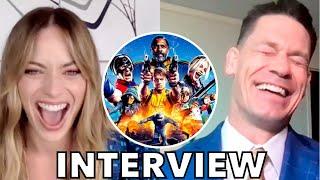 “F*ck Marvel” THE SUICIDE SQUAD Hilarious Cast Interview Margot Robbie John Cena and more