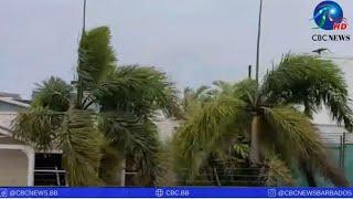 Hurricane Beryl brings strong winds to Saint Michael Barbados