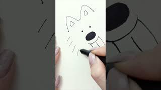 How to draw a# cute #art# #easy # fast #drawing #dog