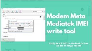 How  to use Modem Meta tool to write IMEI to Mediatek devices