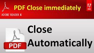 PDF Close automatically  Fixed How to Fix PDF Reader Not Working In Windows 108.1 Acrobat Reader