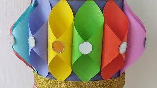 Diwali lantern akash kandil making diwali decor ideas #shorts #diwalispecial #viral #homedecor