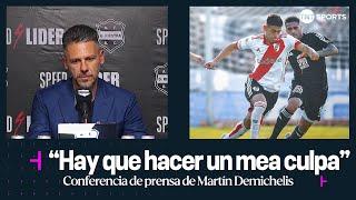 Conferencia de prensa de Martín #Demichelis tras la derrota de #River frente a #DeportivoRiestra