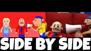 SML Movie Jeffy Gets Ignored Animation and Original Video  Side by Side