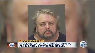 Students catch Westland man viewing child porn at library