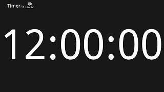 12 Hour Countup Timer