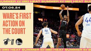 Kelel Ware 12 PTS 6 REB 5 BLKS  Miami HEAT vs. Golden State Warriors  July 6 2024