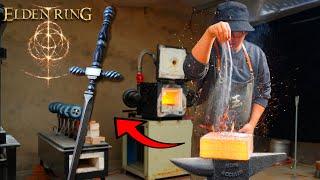 Forging a Beautiful MISÉRICORDE Dagger From Elden Ring Using handmade Damascus Steel  HammerForge