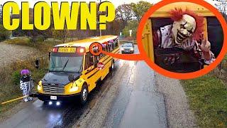 when you see this clown school bus filled with CLOWNS do not pass it Drive away FAST