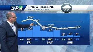 Winter does not want to let go  A look at Sierra snow elevations this weekend in California