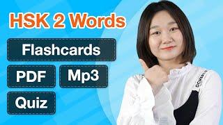 HSK 2 Vocabulary List Flashcards - Basic Chinese Words Review  Learn Chinese for Beginners