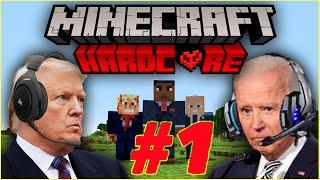 Presidents of the United States of America Play Minecraft #1  Obama - Trump - Biden