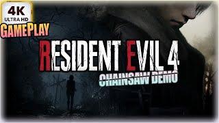 RESIDENT EVIL 4 REMAKE PS5 CHAINSAW DEMO Gameplay Walkthrough 4K60FPS