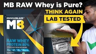 MUSCLEBLAZE RAW WHEY PROTEIN CONCENTRATE  LAB TEST REPORT #review #genuine #health #fitness