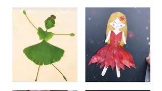 how to make leaf four different doll art