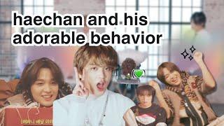 haechan and his adorable behavior