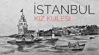 İstanbul Kız Kulesi Manzara Çizimi - Istanbul Maidens Tower Landscape Drawing - 4000 Abone Subs