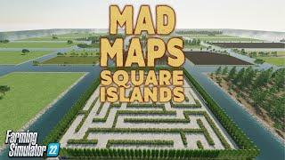 CLEVER NEW MOD MAP “SQUARE ISLANDS” MAP TOUR  Farming Simulator 22 Review PS5.