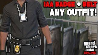 How To Get The IAA Badge & Belt On Any Outfit In GTA 5 Online