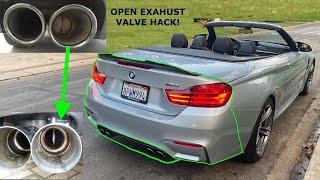 How to open BMW M4M3M2 exhaust valve **EASY**