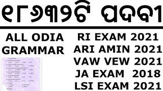 ୭୨୩୯ଟି ପଦବୀ ପାଇଁ ଯେଉଁ ପରୀକ୍ଷା ହେବ ସେଥିରେ ଆସିଥିବା ଓଡ଼ିଆ ଗ୍ରାମର ପ୍ରଶ୍ନ 2018 JUNIOR ASSISTANT EXAM