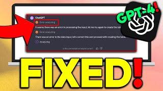 How To Fix ChatGPT “Error Analyzing” Issue 2023