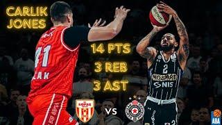 Carlik Jones 14 pts 3 reb 3 ast  KK Partizan vs KK Borac  ABA League 202425 Round 1