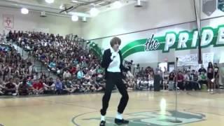 Flawless Moonwalk High School MJ Impersonator Dances to Billie Jean 2014