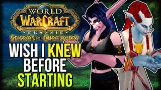 7 Things I WISH I Knew BEFORE Starting Season of Discovery  Classic WoW