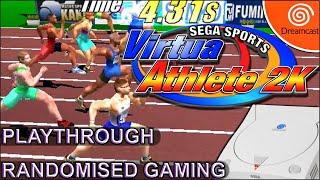 Virtua Athlete 2K - Dreamcast - Intro Character Creation All Events Playthrough 7195 Score 4K